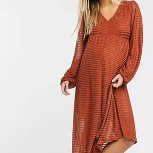 ASOS Maternity Long Sleeve Burnout Stripe